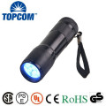 Hot Sell 9 LED Black Light Flashlight Urine Detector